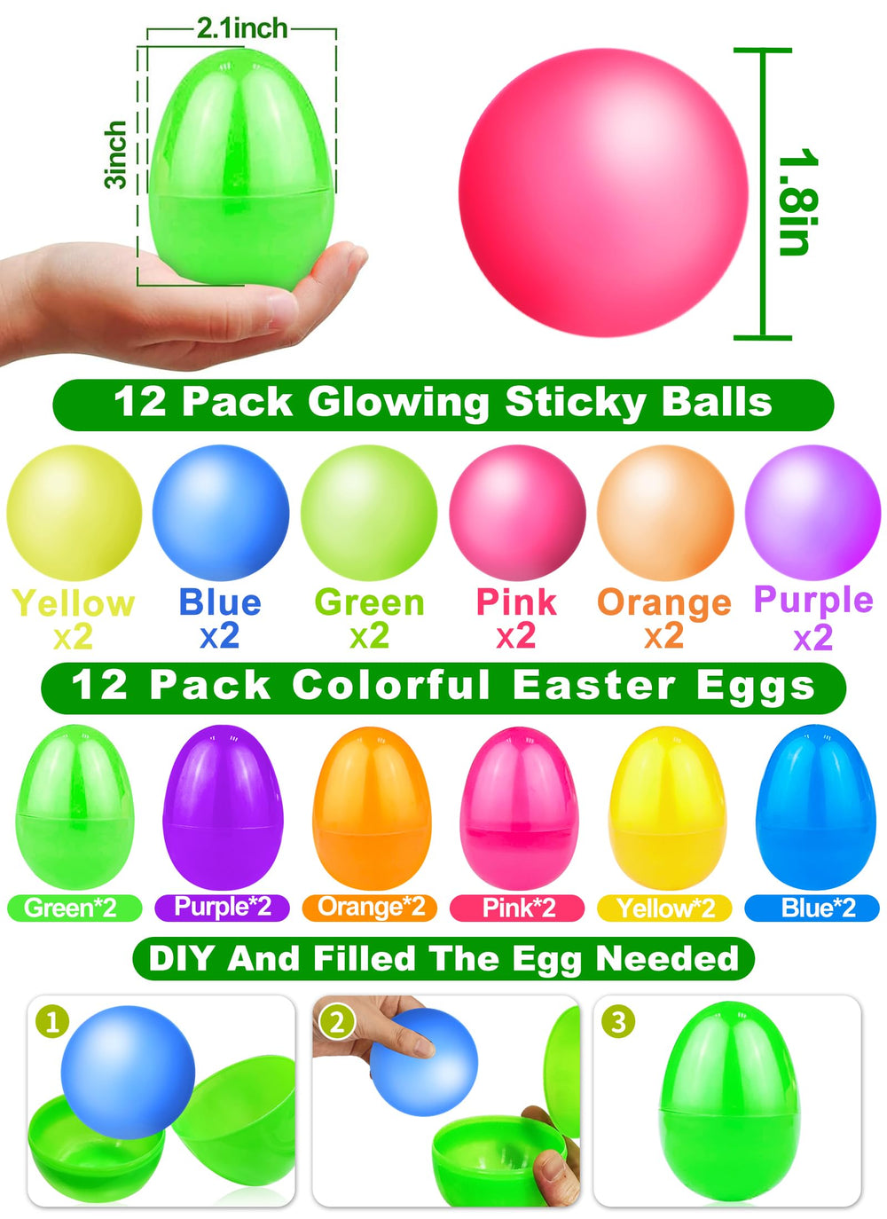 AMENON glow sticky ceiling ball blue ready for indoor sensory play