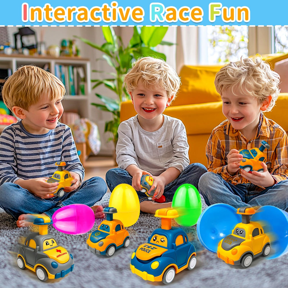 AMENON jumbo Easter egg green decoration with car for party decor.