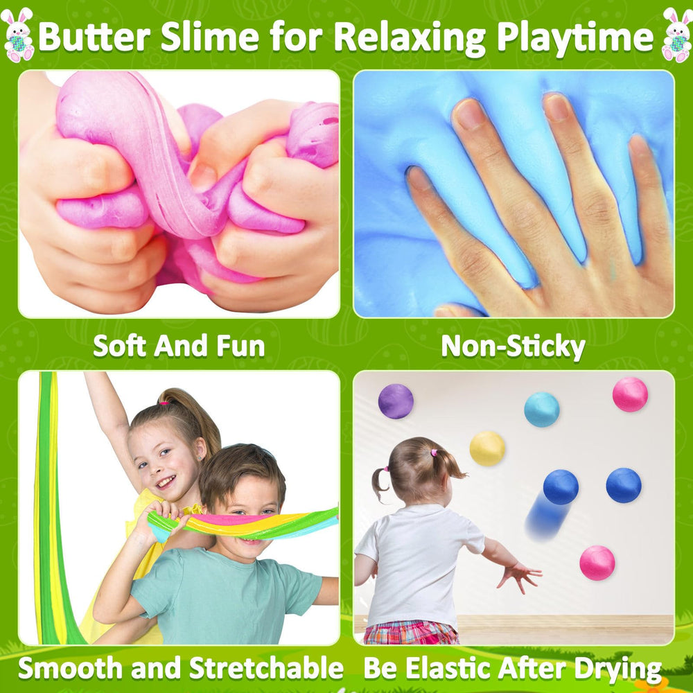 AMENON prefilled slime eggs ready to play for instant Easter celebration.