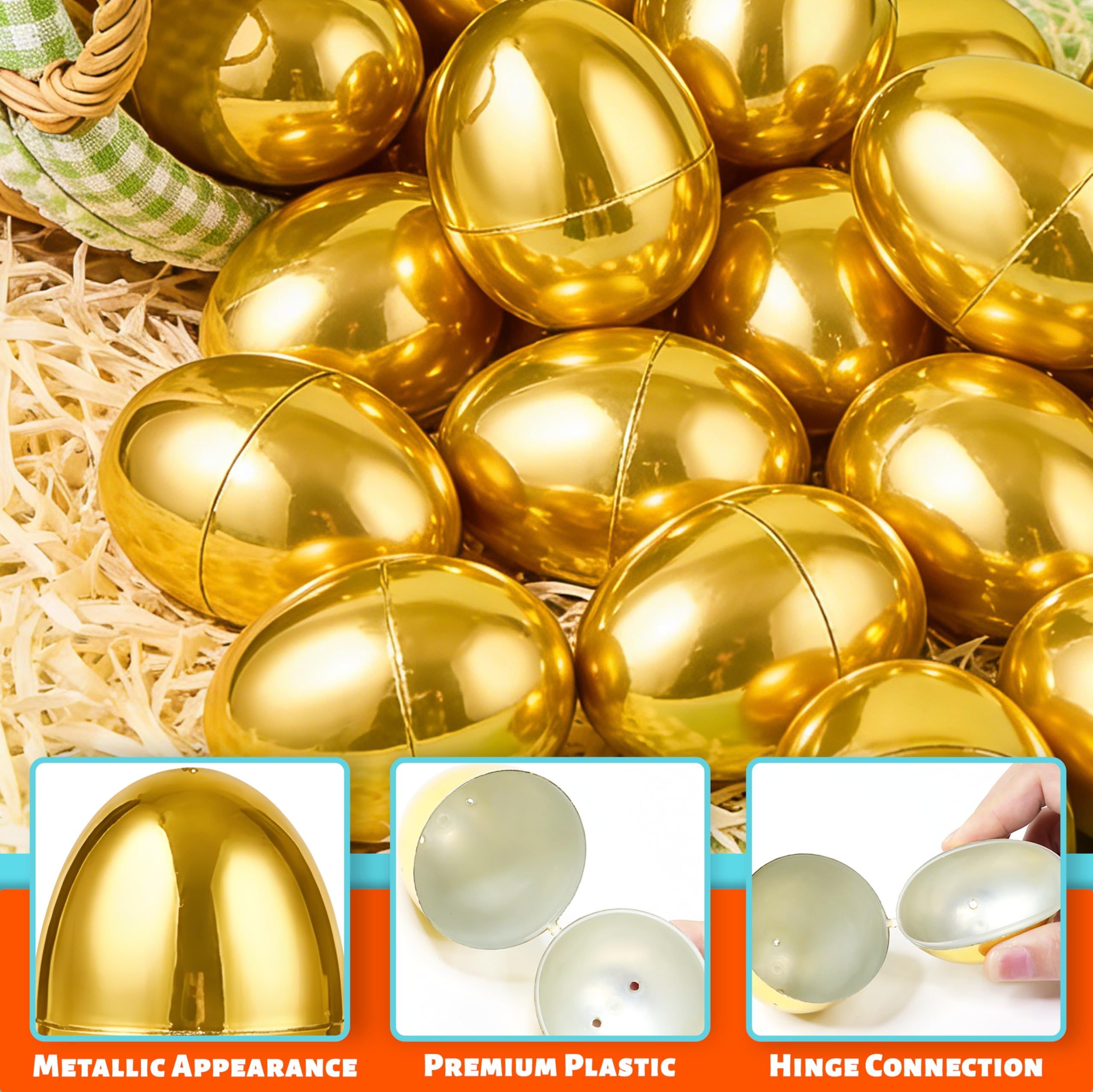 AMENON safe non-toxic plastic Easter eggs keep kids comfortable.