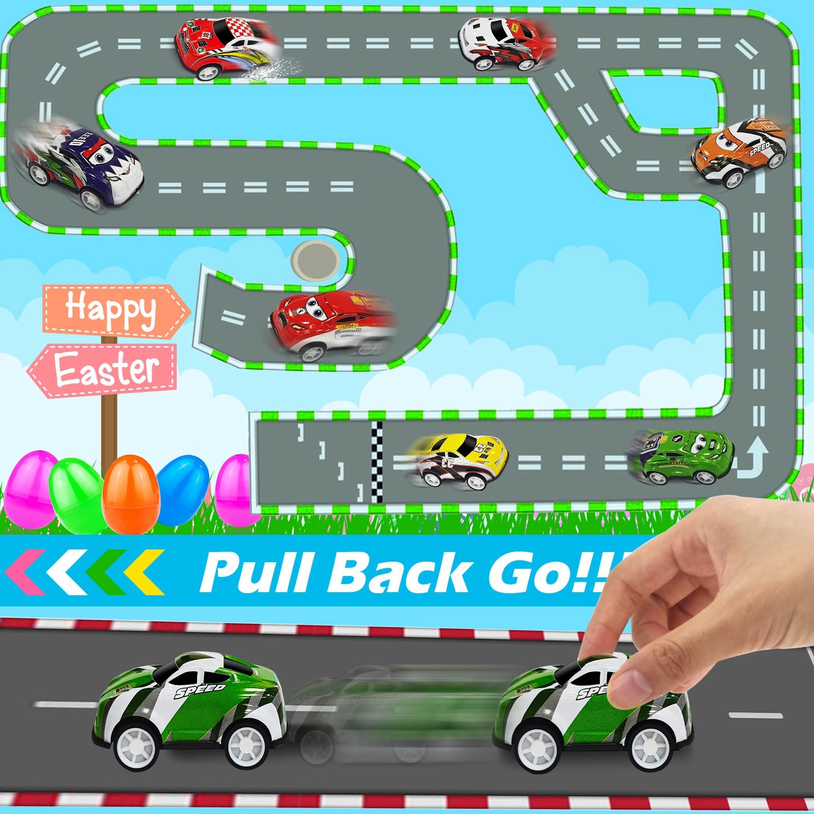 AMENON six-color eggs support mix play and easy sorting