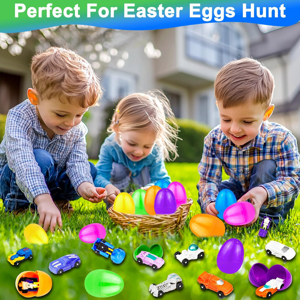 AMENON transform car toy in purple egg adds a collectible feel to celebrations.