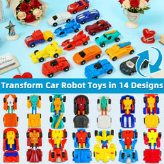 AMENON transforming car-robot toy demonstrates easy 2-in-1 play for kids.