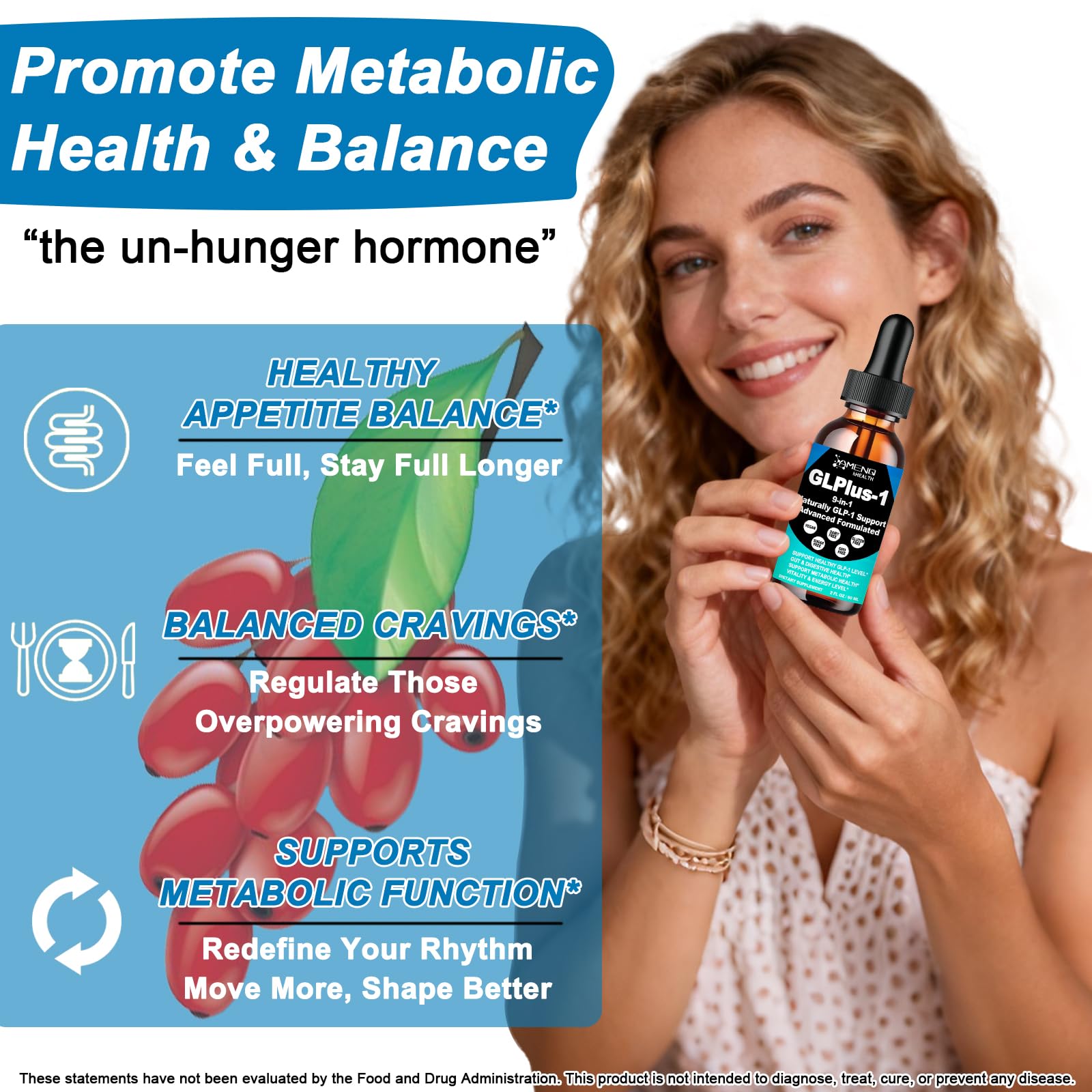 AMENQ Health Berberine Drops with Green Tea extract visual cue