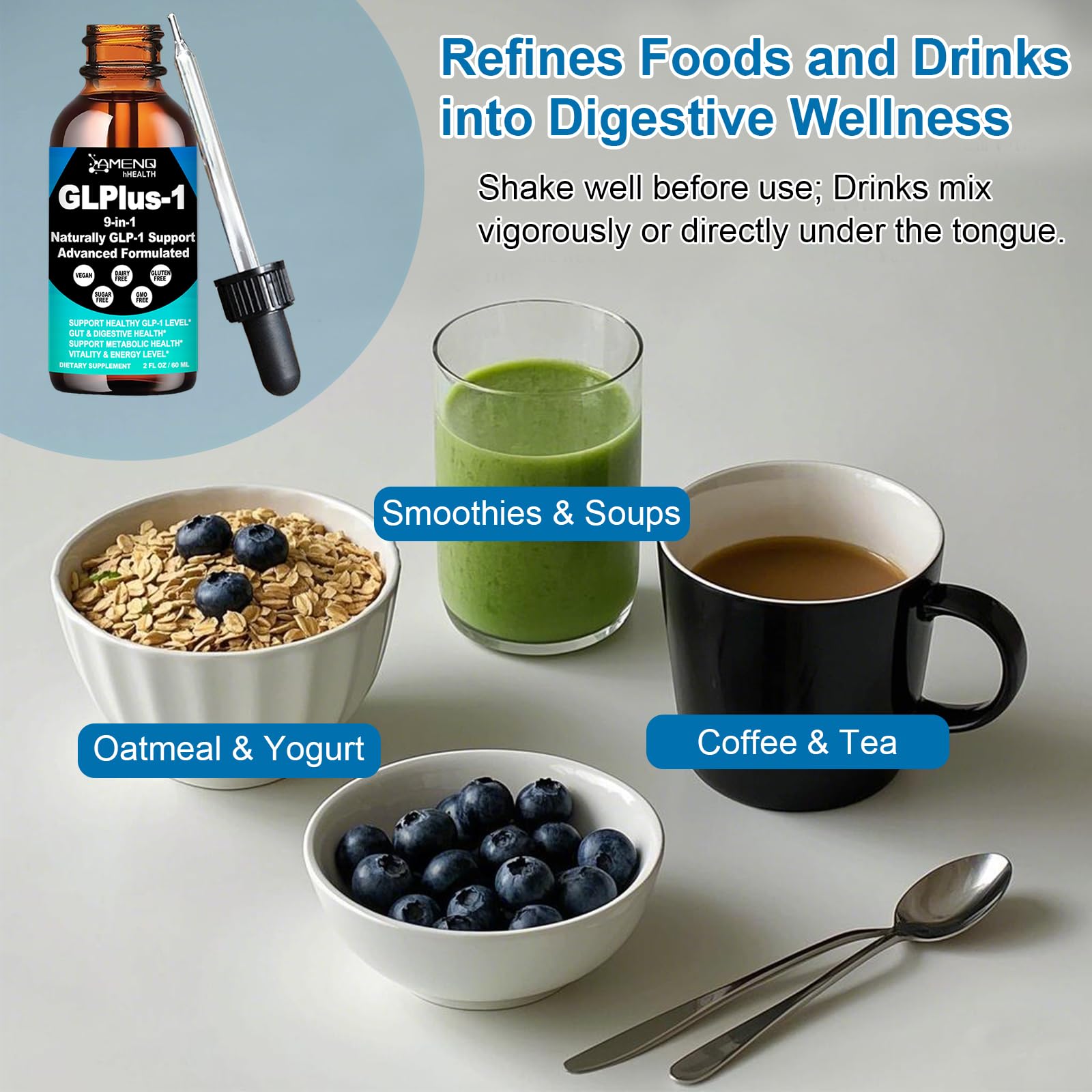 AMENQ Health Berberine Drops GMP-certified packaging and quality