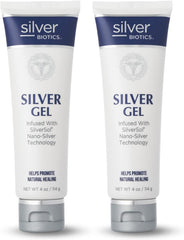 American Biotech Labs Silver Biotics first-aid gel bottle pour for quick skin soothing