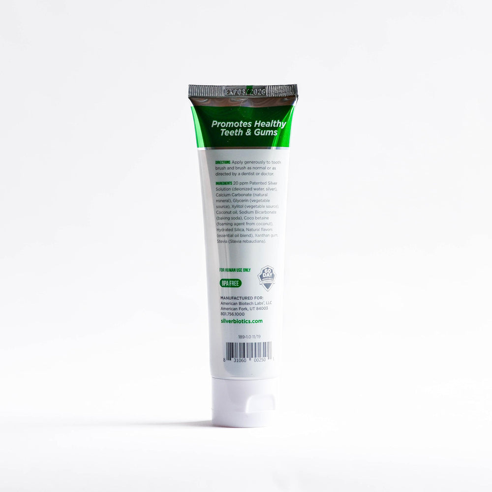 4 oz paste back-label with ingredients overview.