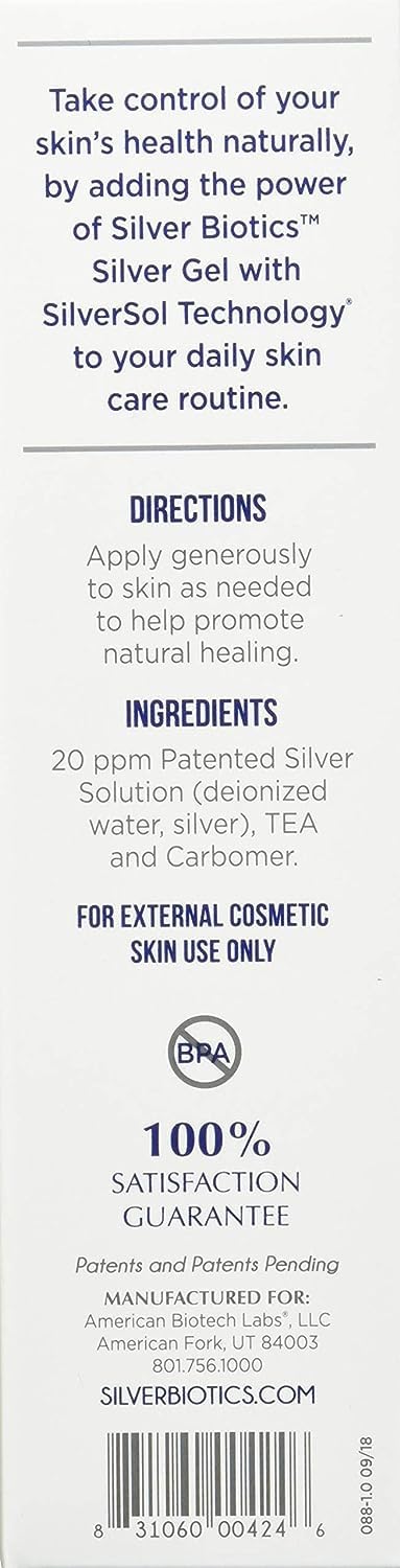 SilvBiotics gel designed for scars and blemishes care