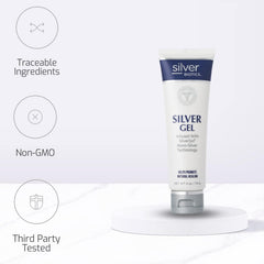 Silver Biotics gel smoothing calluses on skin for comfort