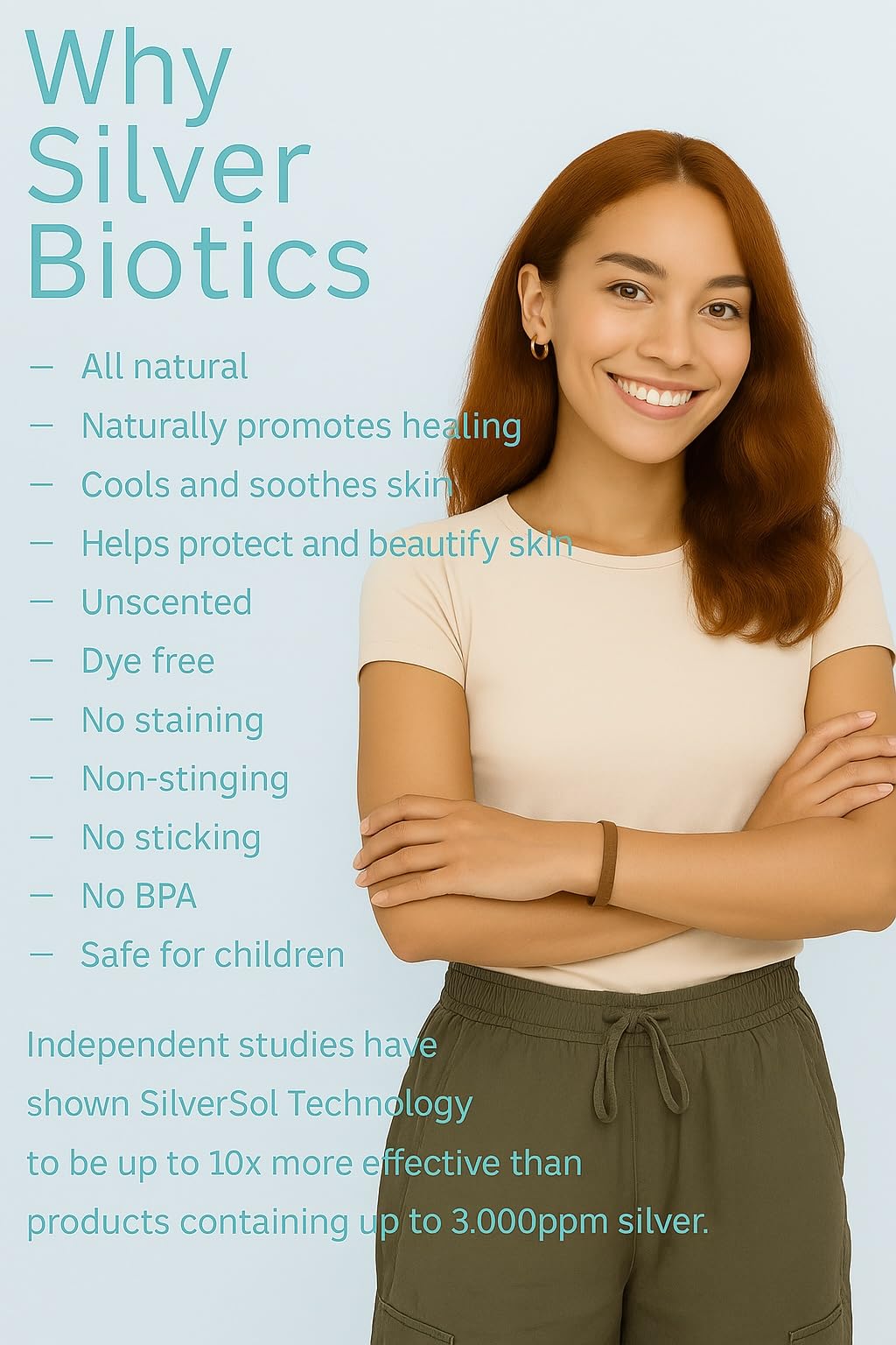 SilverBiotics unscented gel ready for family use without fragrance