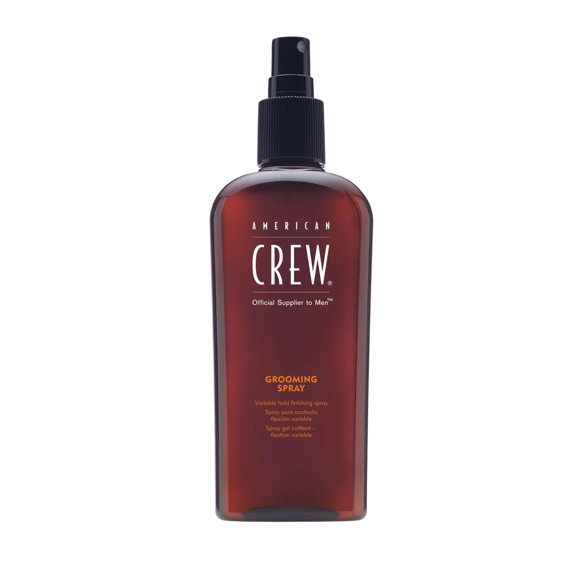 American Crew Grooming Spray on damp hair for flexible hold