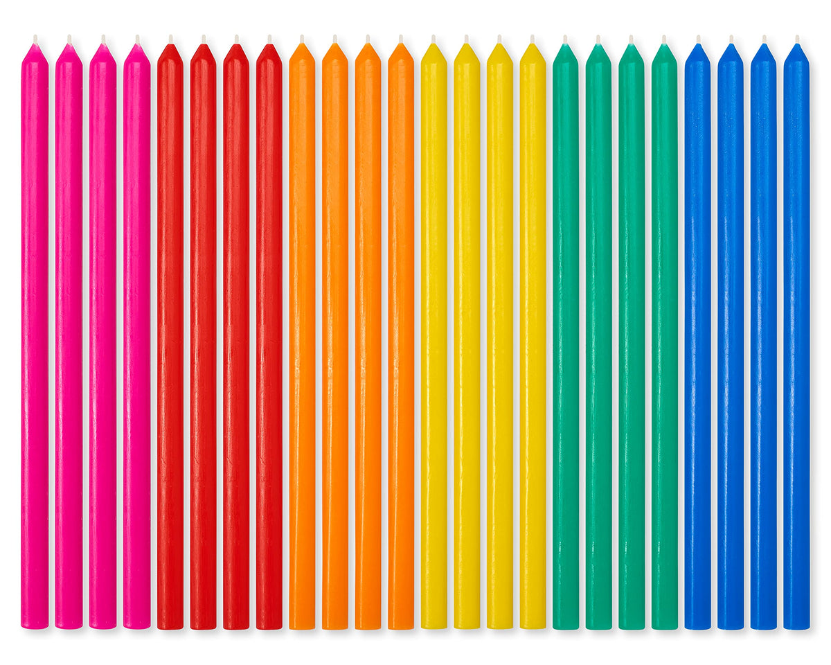 American Greetings birthday candles, 24-count, colorful display for cake decoration and celebration