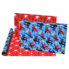 American Greetings Spiderman wrap roll 30x192 inches for large presents.