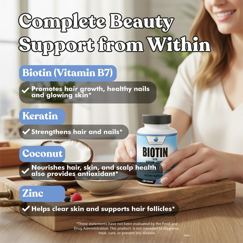 American Standard Biotin manufactured in the USA with global ingredients.