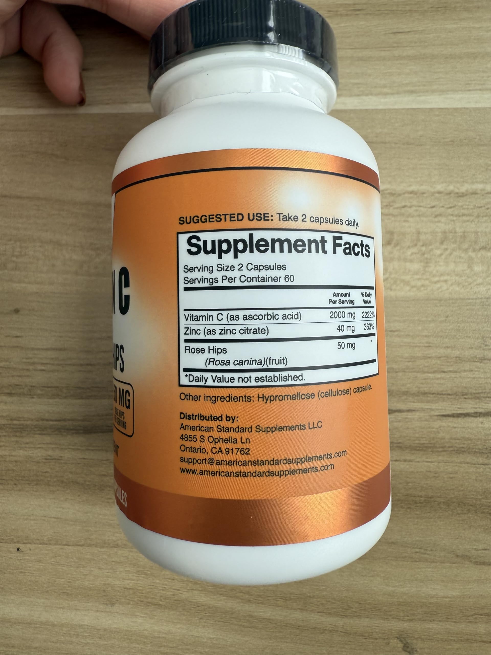 Gluten-free symbol on bottle emphasizes allergen-friendly daily supplement from American Standard