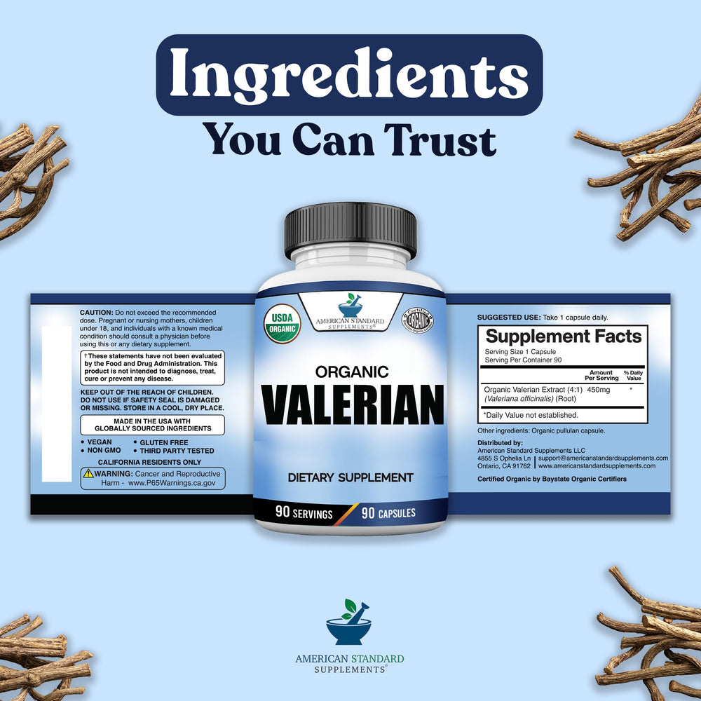 Made in USA facility ambiance for American Standard Organic Valerian production quality.
