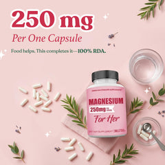 American Standard Supplements magnesium glycinate label highlighting women-focused formulation.