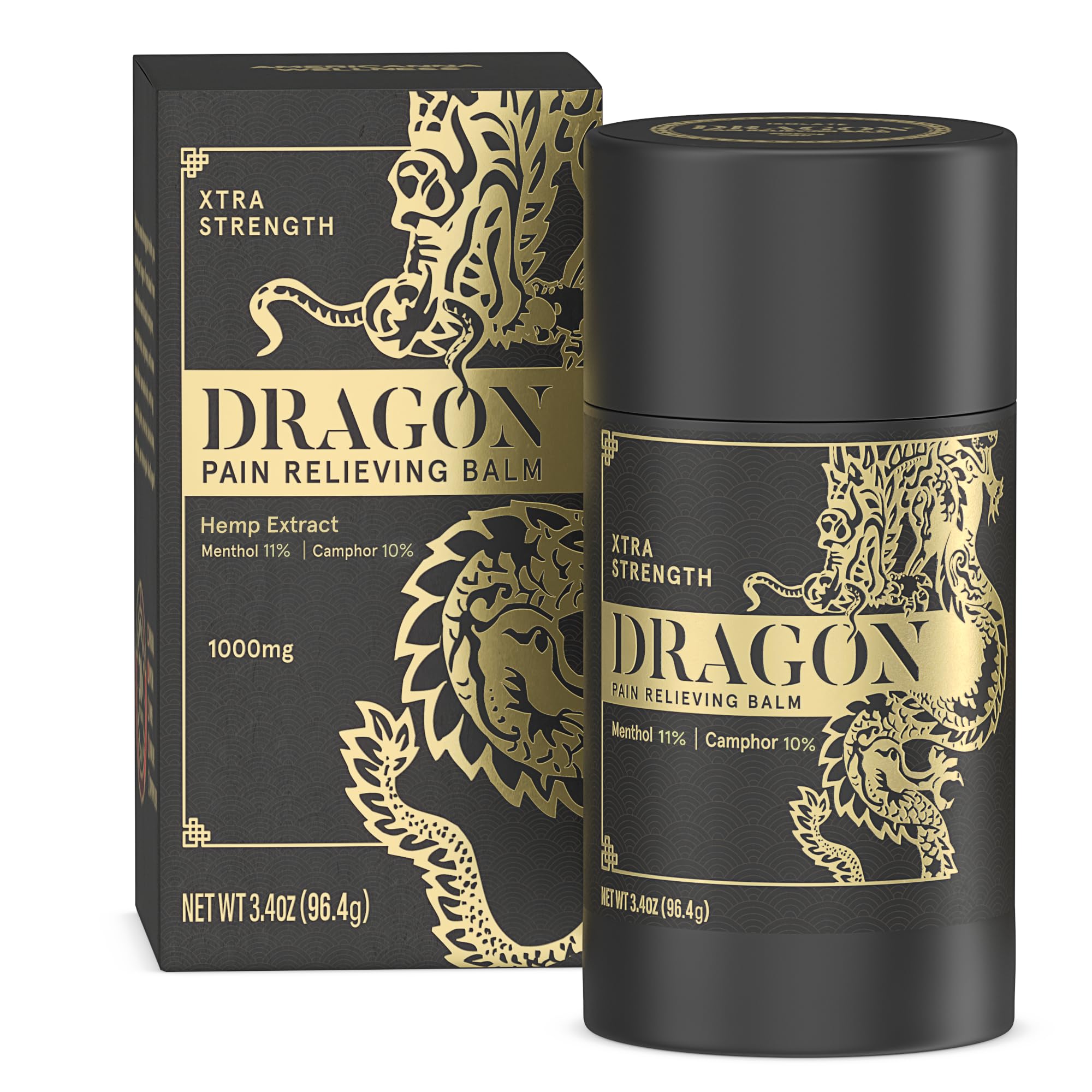 Americanna Wellness Dragon Balm Roll-Up EXTRA Black texture close-up shows smooth, non-greasy finish
