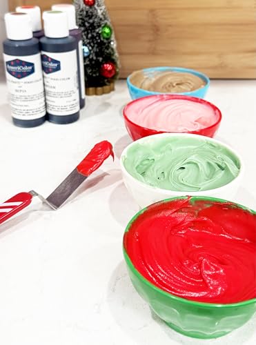 Americolor bottle with flip-top lid for easy, mess-free color dosing.