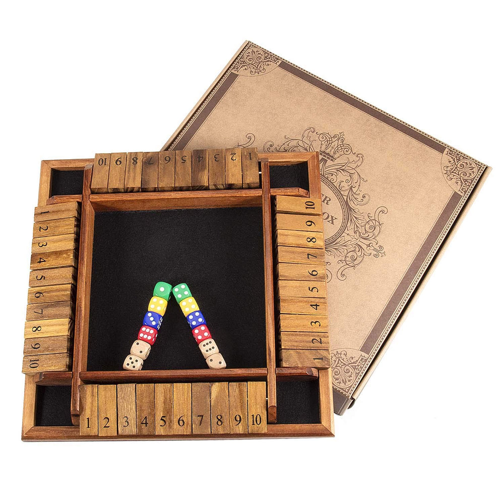 AMEROUS storage bag keeps dice and boards organized for travel.