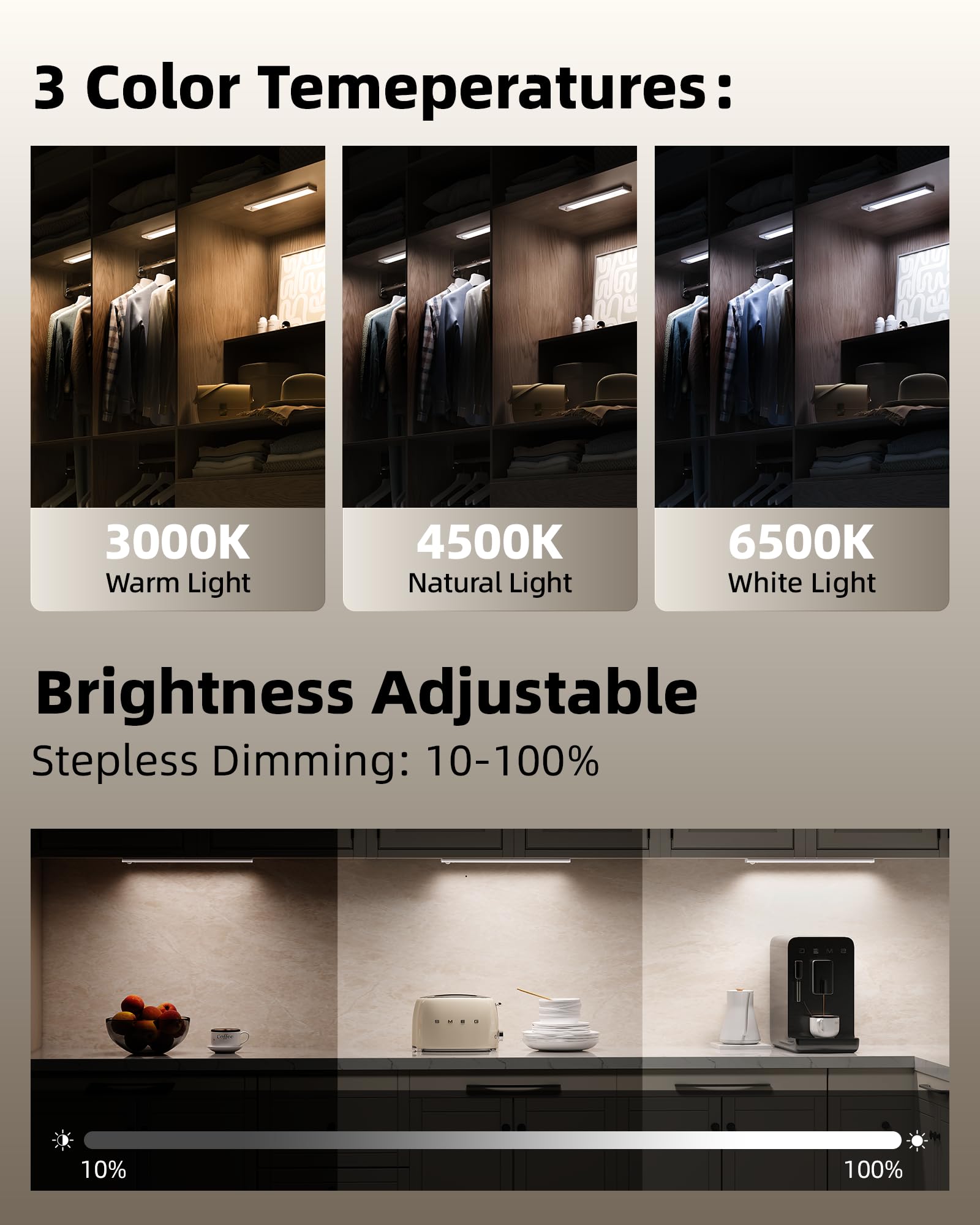 AMETHEUS dual remote controls allow quick brightness and color adjustments from a distance.