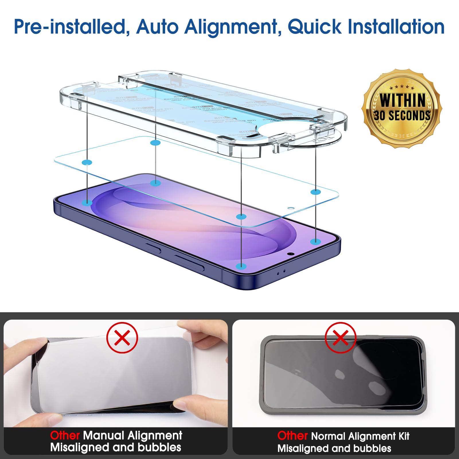 amFilm Bubble-Free Installation Kit delivers air-free application on S26 Ultra.