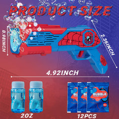 Amiabling Bubble Gun LED light show brightens backyard play after dark