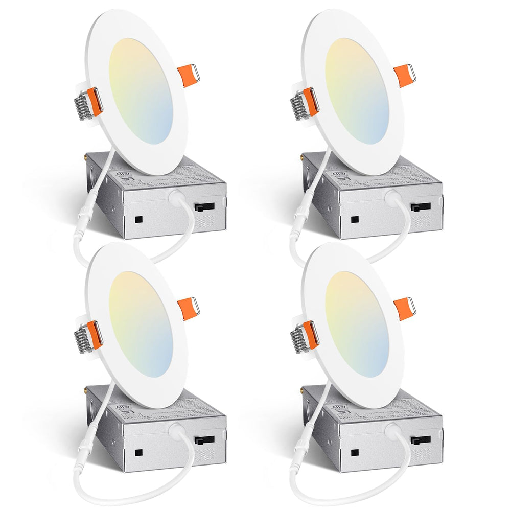 Amico 4in downlight with junction box for fast, clean installation.