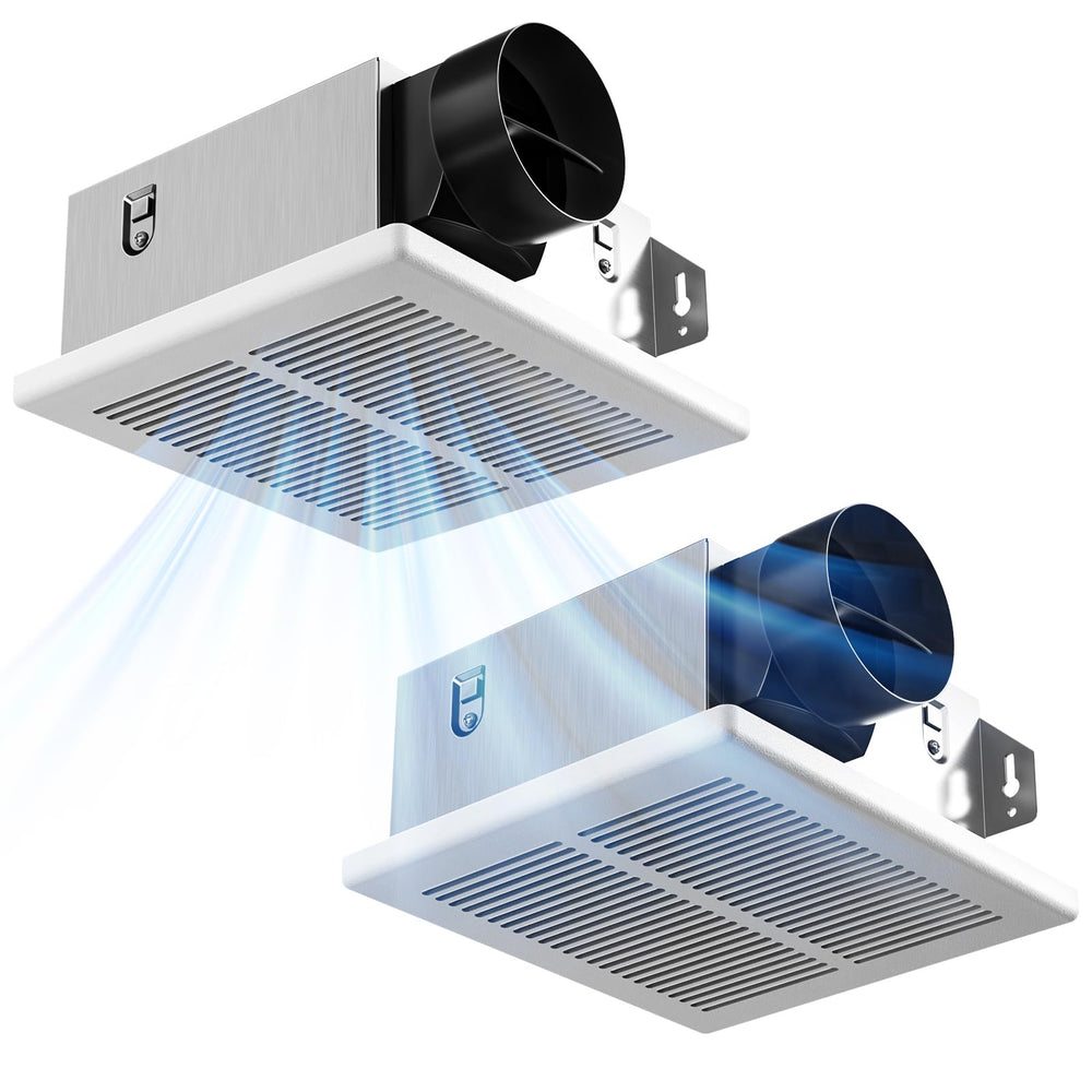 Amico bathroom exhaust fan 80 CFM reduces humidity for a fresher mirror.