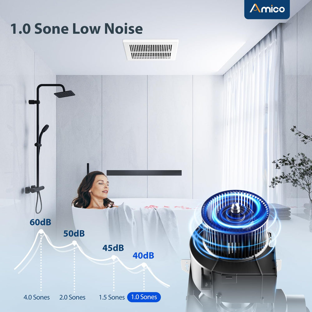 Amico installation brackets simplify secure ceiling mounting.