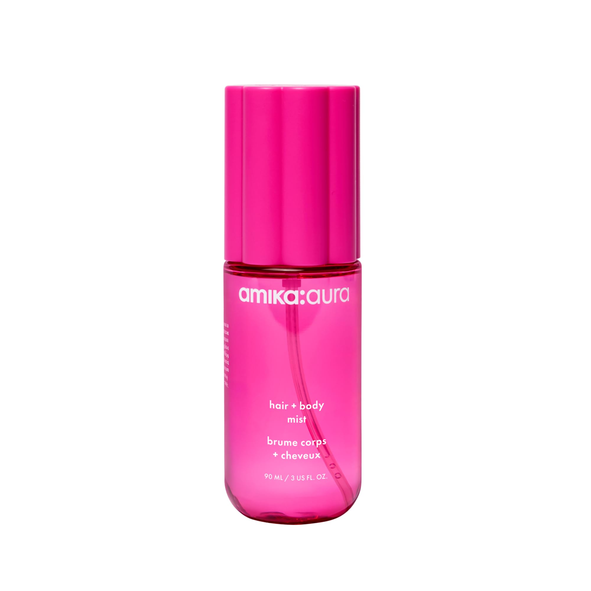 Amika Aura mist with pink grapefruit notes for a bright, refreshing aura