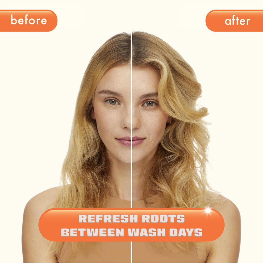 Amika Perk Up Ultra oil control bottle keeps strands feeling clean longer
