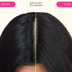 Amika Perk Up Plus absorbs oil to refresh roots without residue.