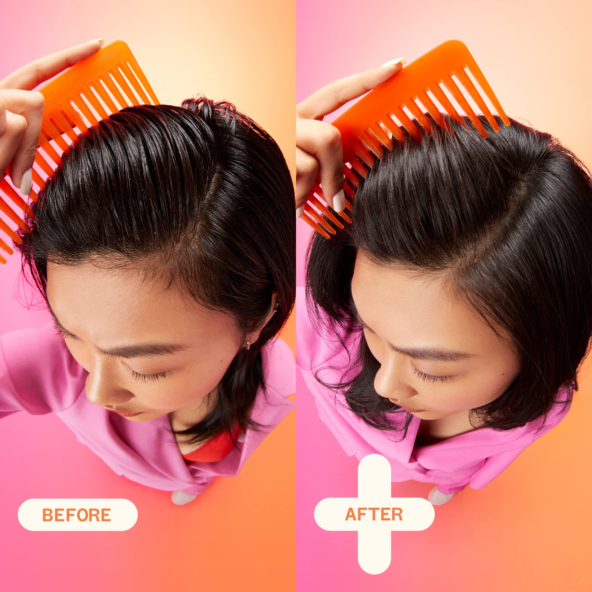 Amika Perk Up Plus scalp-refreshing formula suits all hair types.
