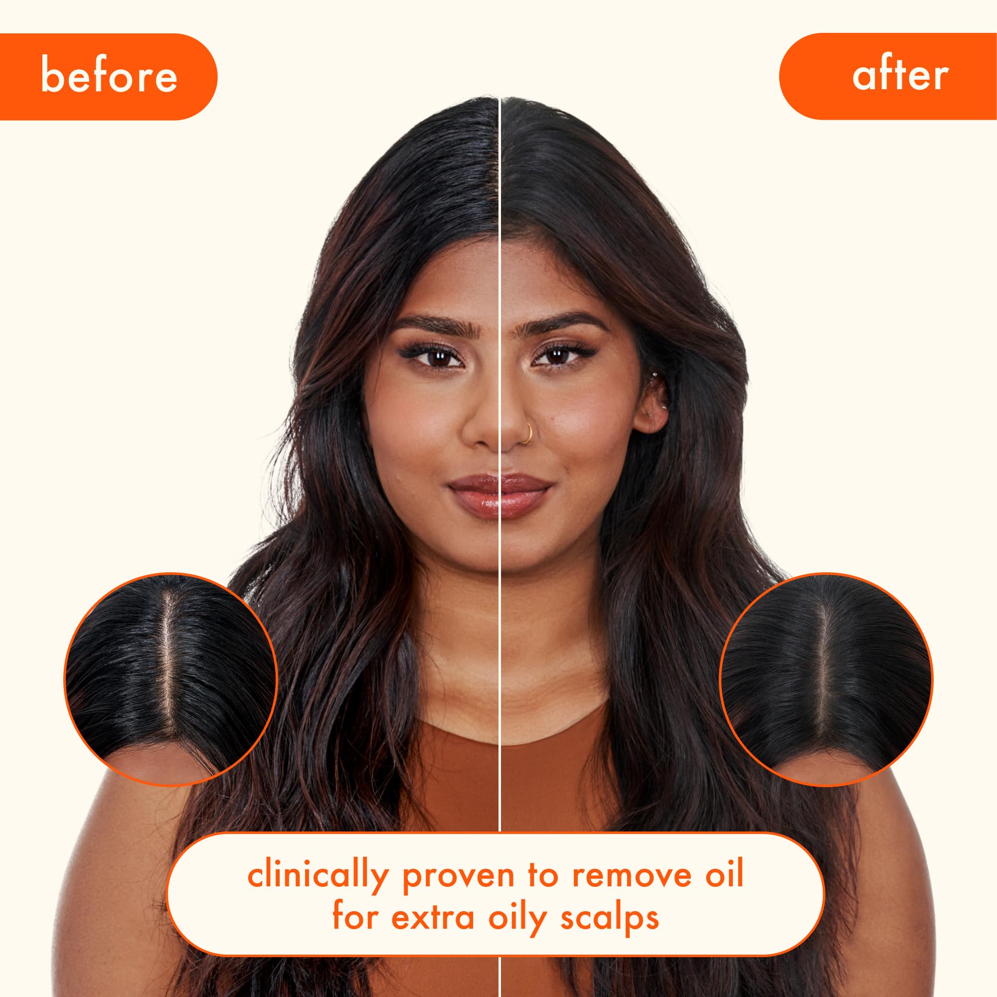 Amika Perk Up Ultra Dry Shampoo tapioca starch close-up demonstrates absorption.