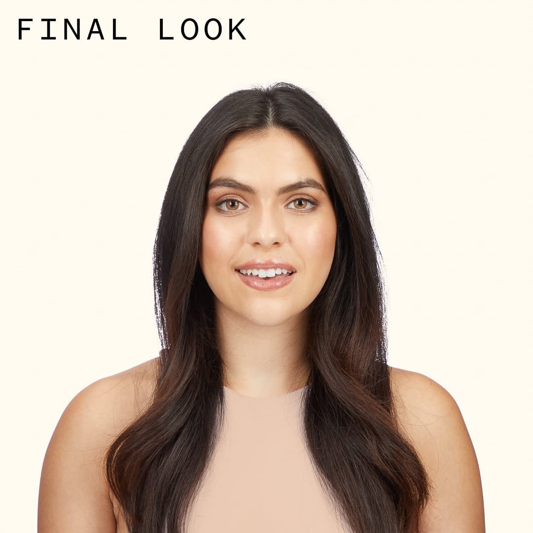 Amika Plus Size Perfect Body Hair Mousse close-up on strands highlights medium hold.