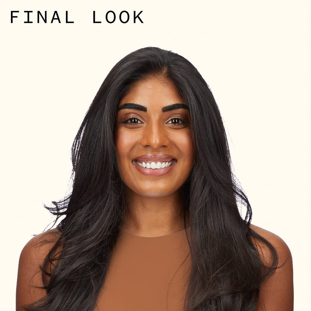 Amika Plus Size Perfect Body Hair Mousse applied to damp hair boosts volume and bounce.