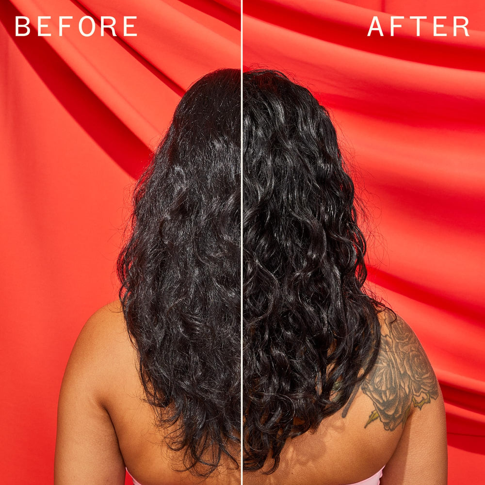 Amika Top Gloss Shine Spray with UV filters helps preserve color vibrancy