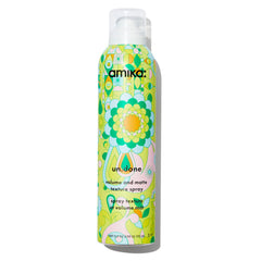 amika Un.Done Volume & Matte Texture Spray bottle showing a matte finish and texture