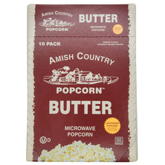 Amish Country Popcorn Ladyfinger Butter bag front for quick snacking