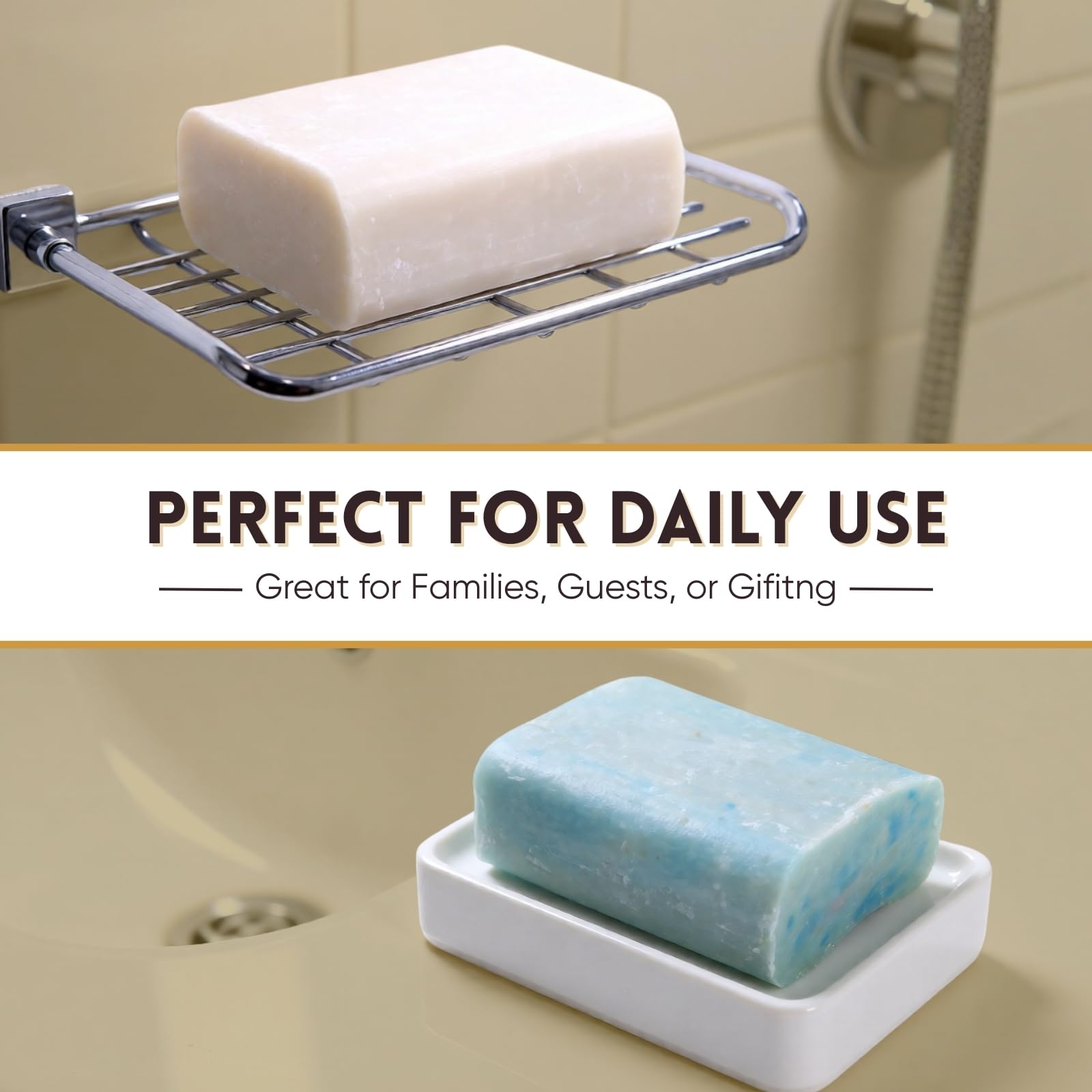 Amish Farms sensitive-skin bar soap used by delicate skin types.