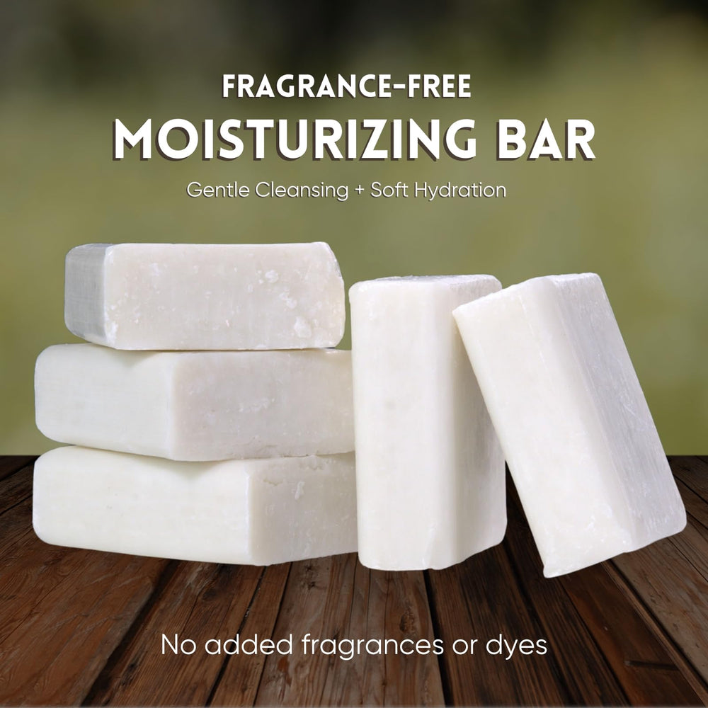 Amish Farms NatureClean unscented bar soap package display; long-lasting hydration for daily cleansing.
