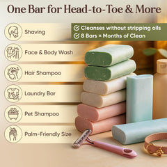 Amish Farms pink bar gentle cleansing for sensitive skin