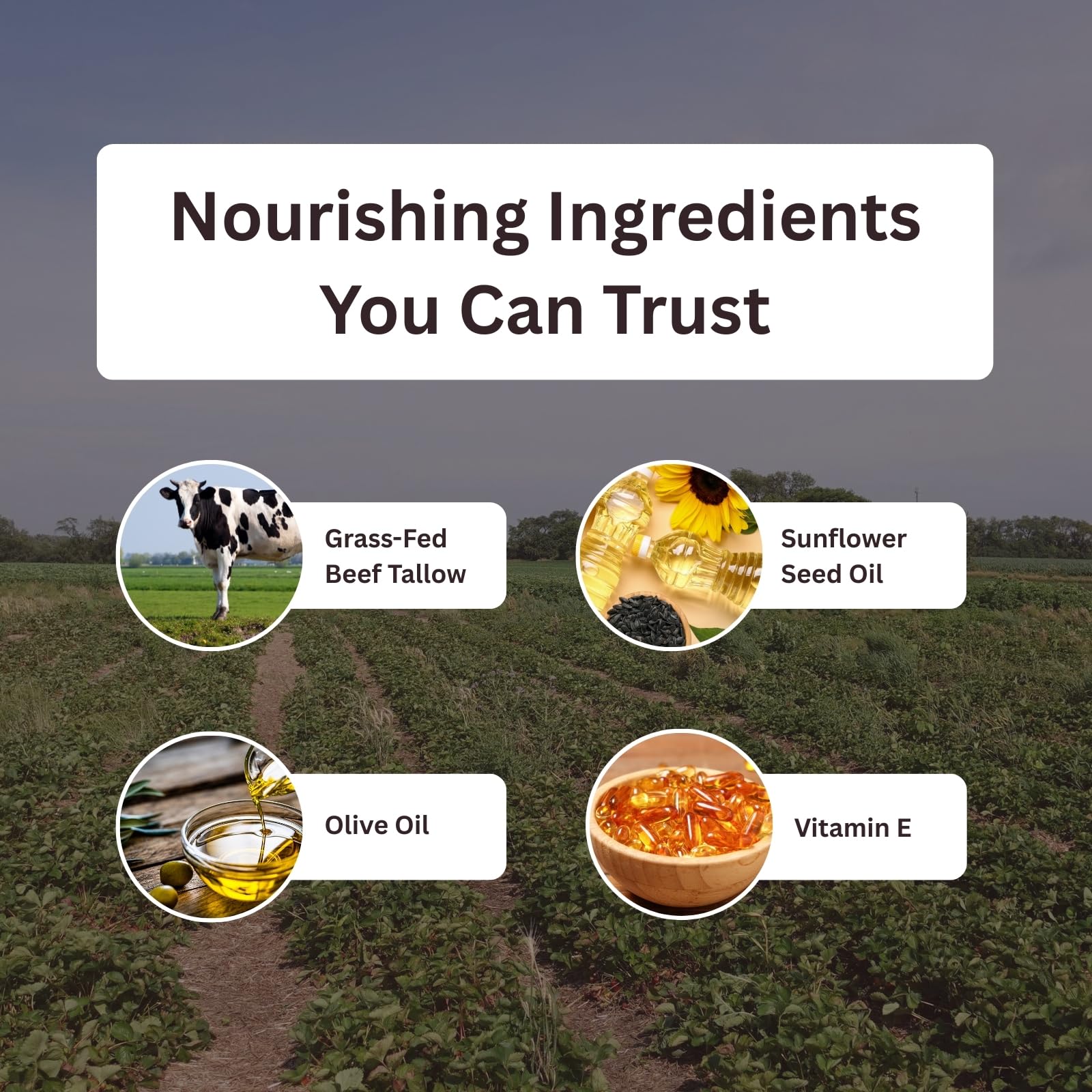 Vitamin E enriched formula from Amish Farms nourishes skin