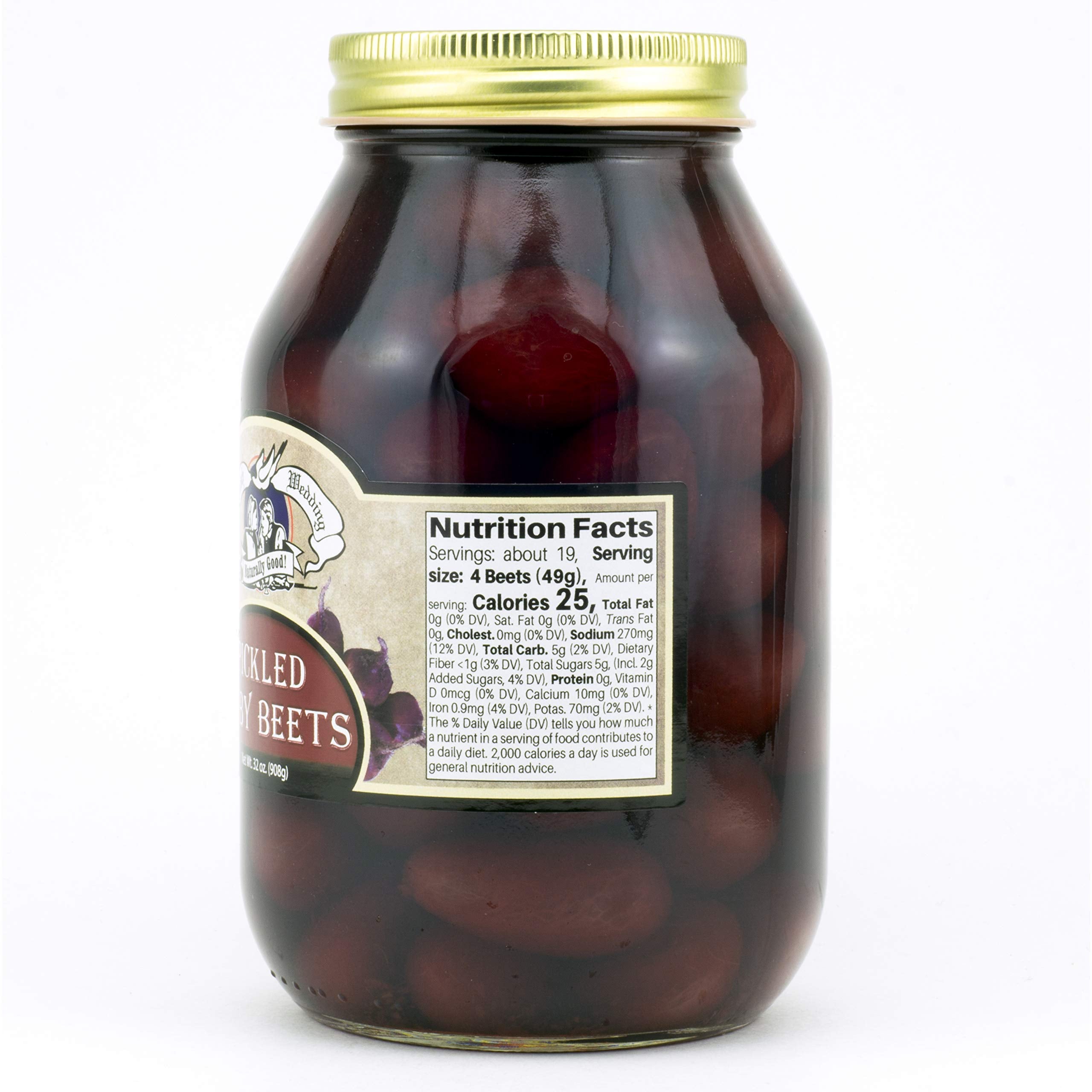 Amish Wedding pickled baby beets bowl; ready-to-use garnish or snack