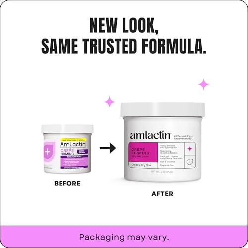 AmLactin Crepe Firming Cream texture close-up highlighting a rich, non-greasy formula.
