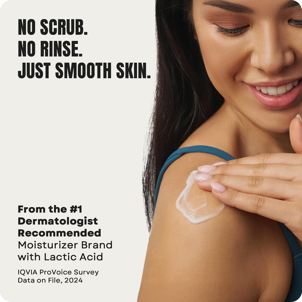 Bathroom scene showing daily use with AmLactin Daily Nourish.
