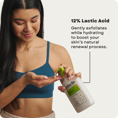 Close-up of rough dry skin with AmLactin Daily Nourish for potential improvement.
