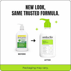 Texture close-up shows rich, non-greasy hydrator from AmLactin Daily Nourish.