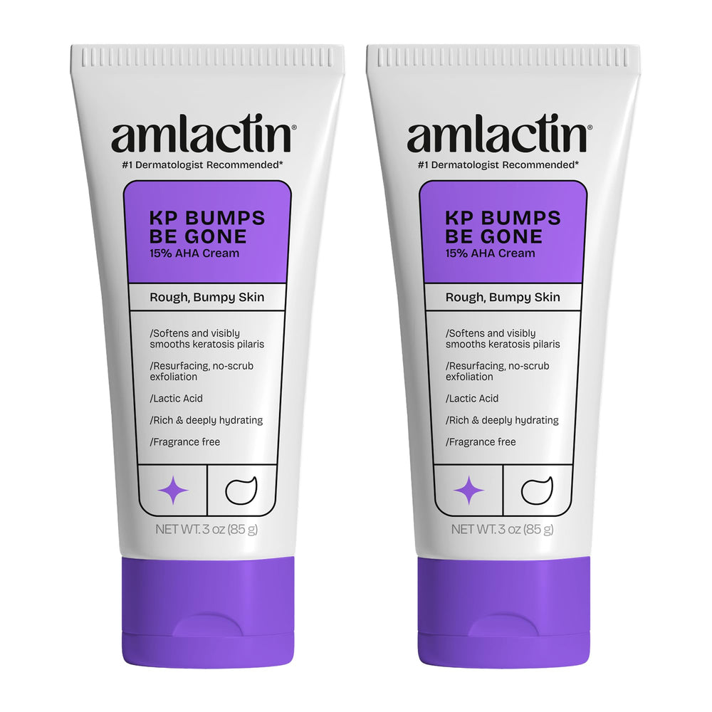 AmLactin KP Bumps Be Gone tube for easy at-home application and hydration.